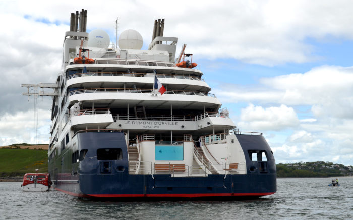 Cruise ship Le Durmont d'Urville visiting Kinsale in 2023