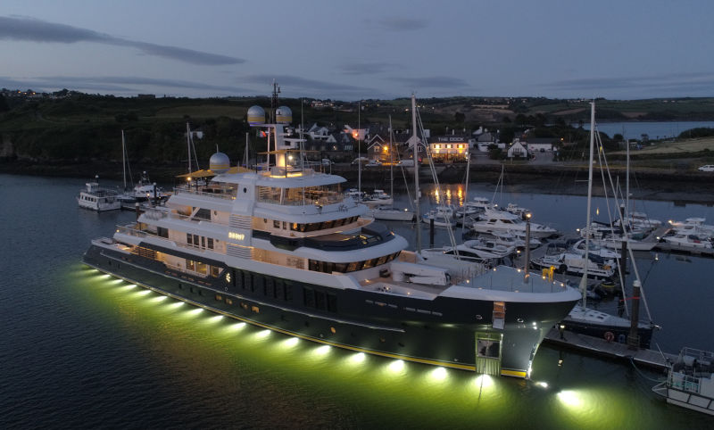 Superyacht SCOUT in Kinsale. Photo (c) Carroll O'Donoghue